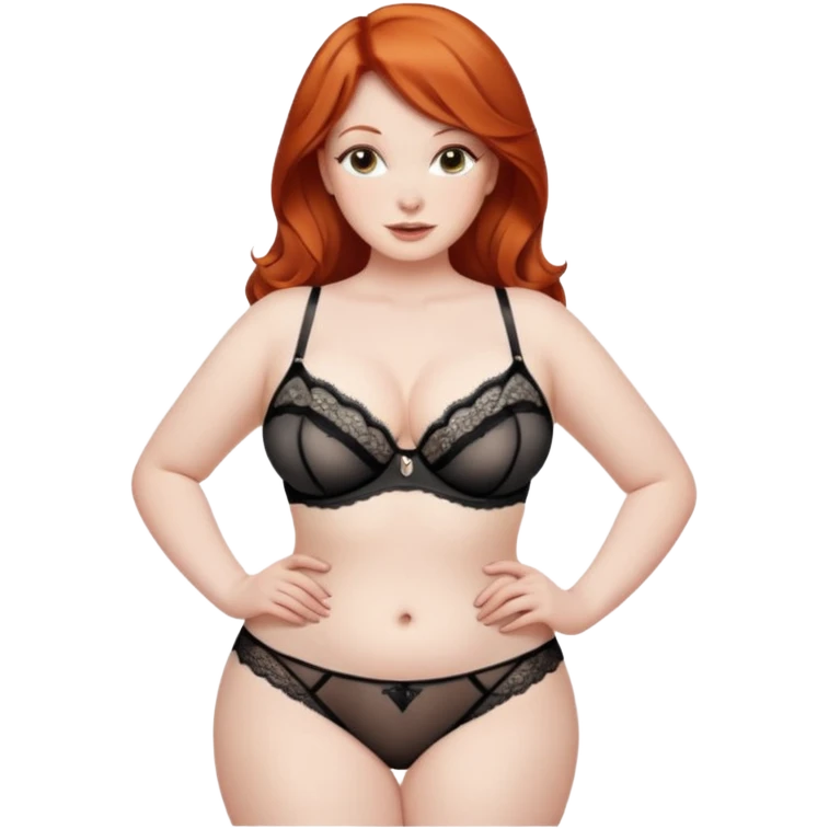 Lingerie Curvy ass redhead nsfw emoji