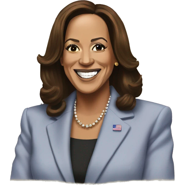 Donald trump winning Kamala Harris  emoji