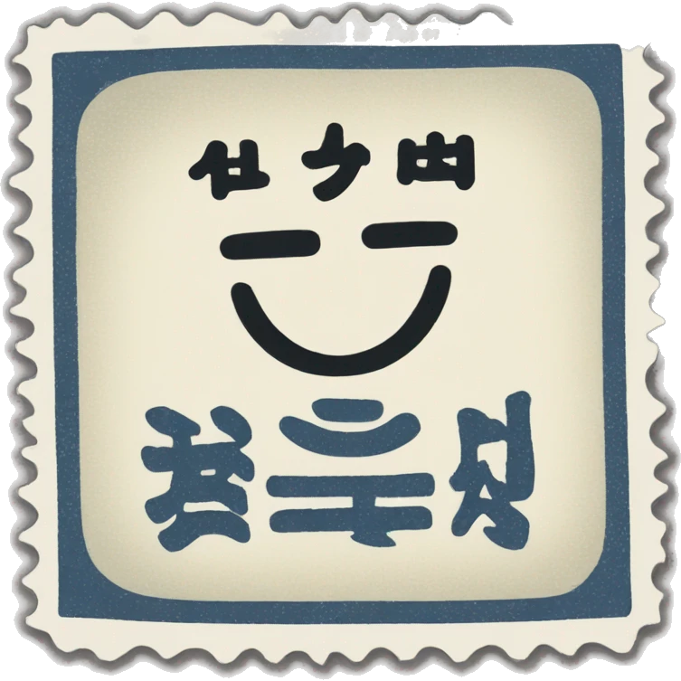 Passport stamp Japan emoji