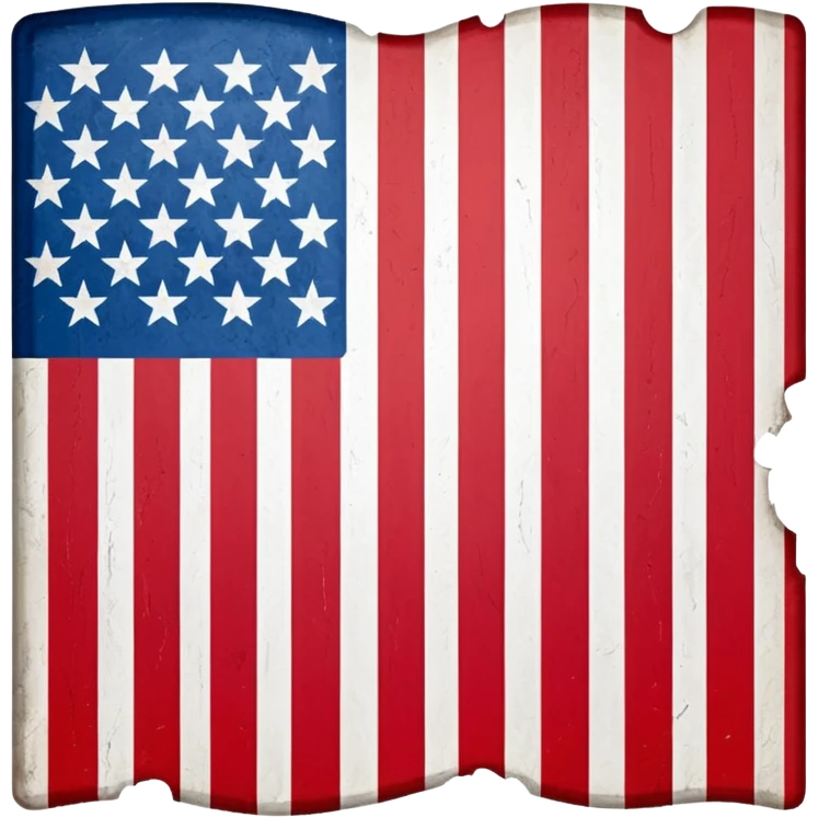 distressed american flag upside down emoji