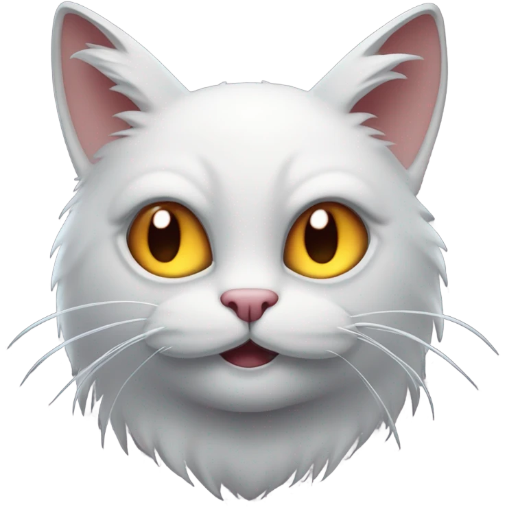 Evil Larry cat looking freaky and mischievous  emoji