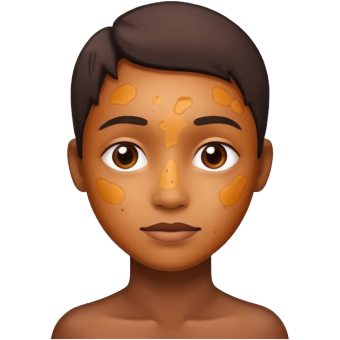 skin with hyperpigmentation emoji