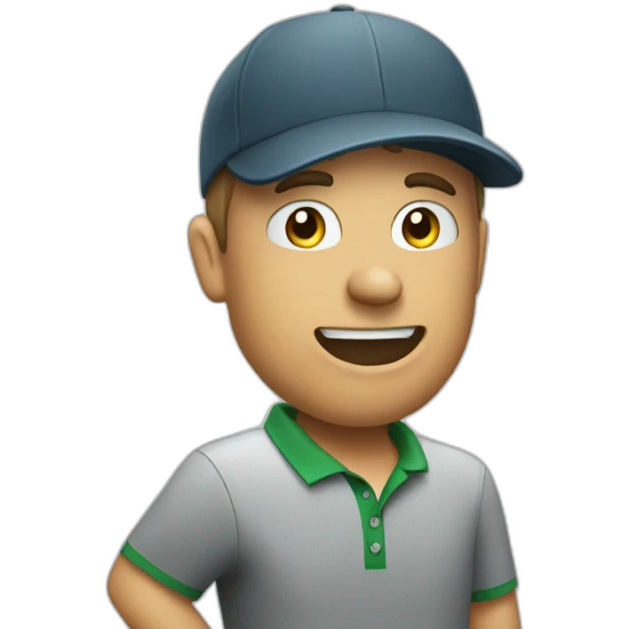 Golf crazy emoji