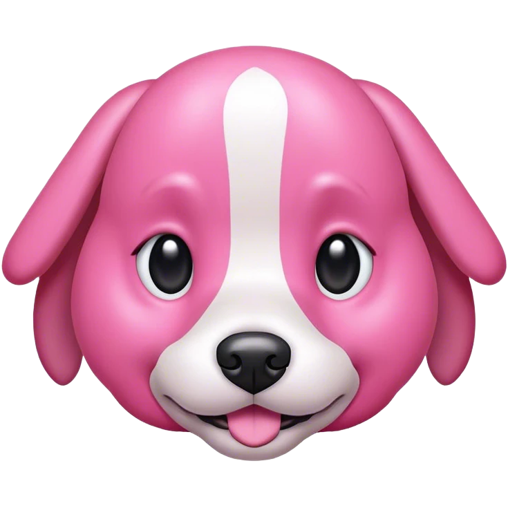 Pink dog  emoji