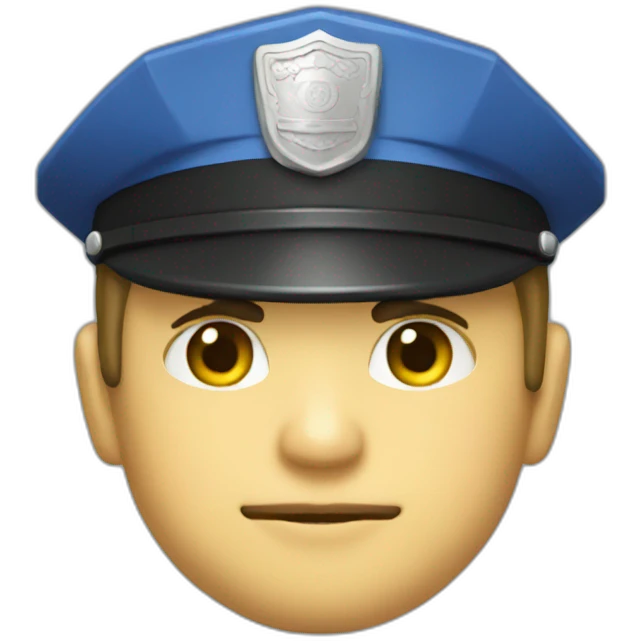 pixel police emoji