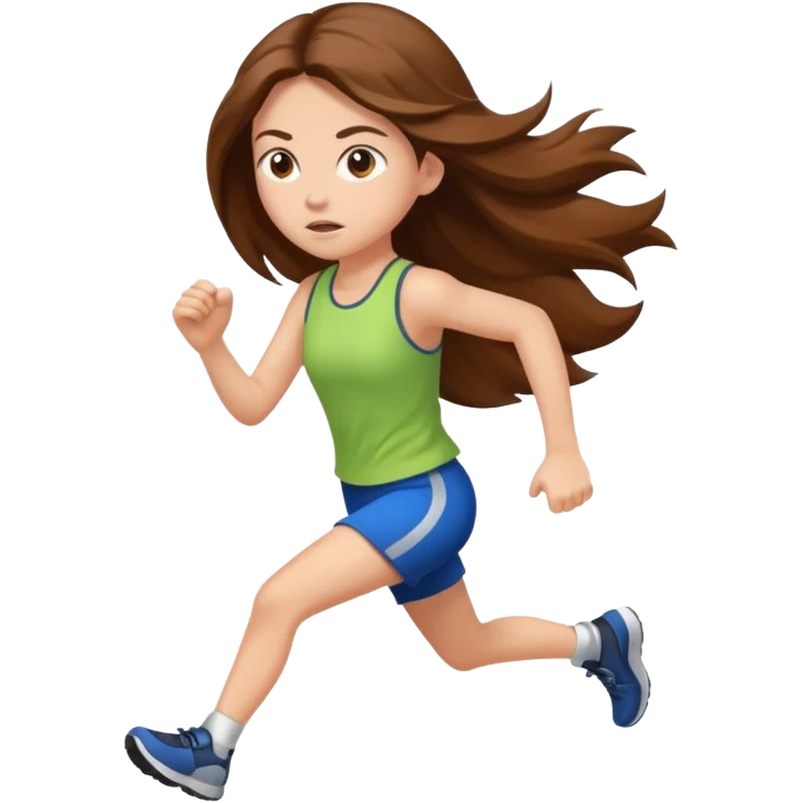 Girl running emoji
