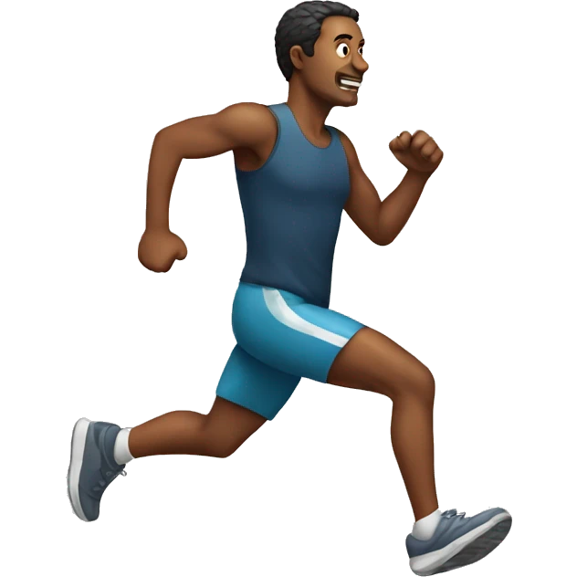 A man running emoji