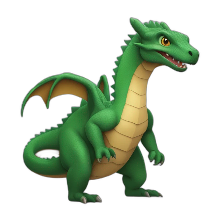 Dragon de Komodo sur un kangourou emoji