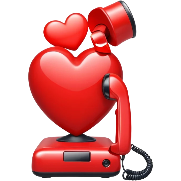 phone with a big heart emoji