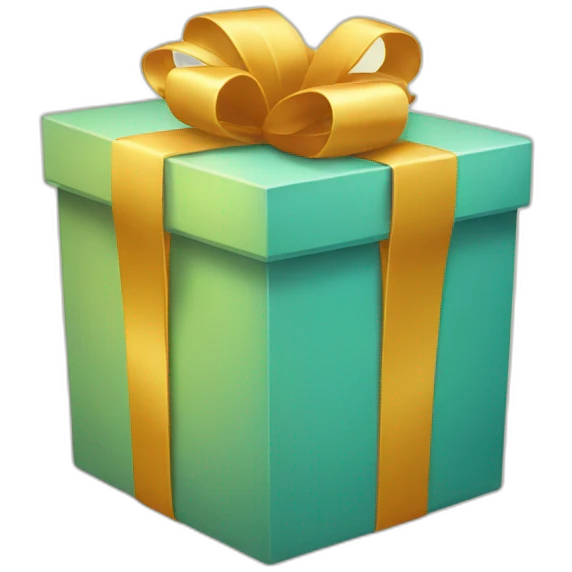 gift box with smile emoji