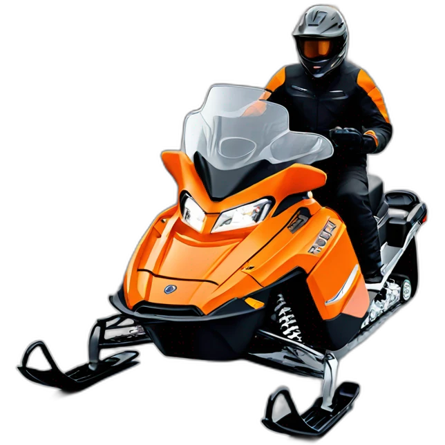 orange polaris Snowmobile emoji