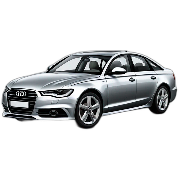 audi a6 sedan blackhybride emoji