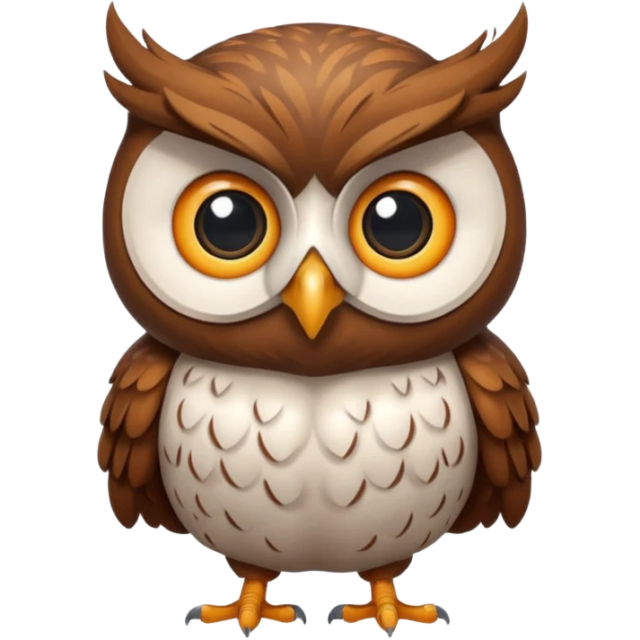 pension mascot owl emoji
