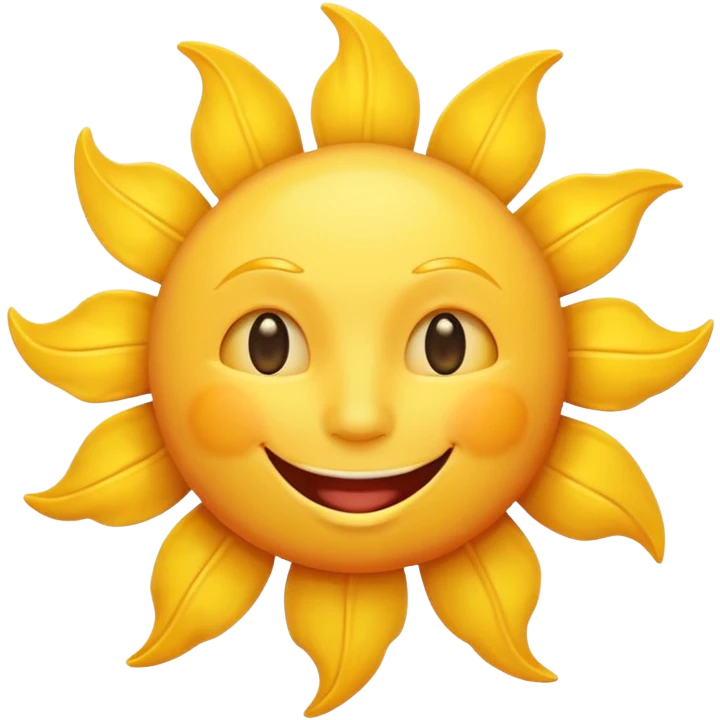 smiling sun emoji emoji