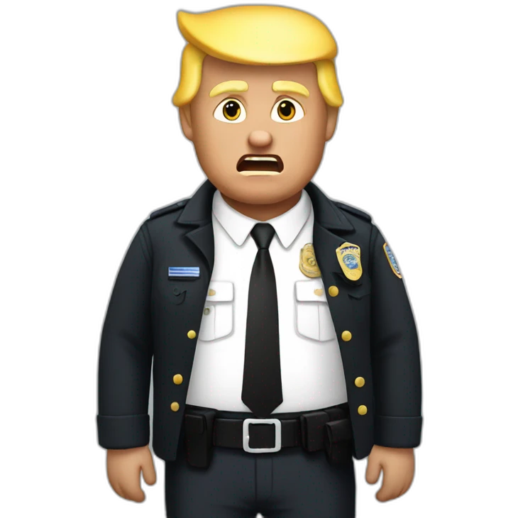 trump-getting-arrested emoji