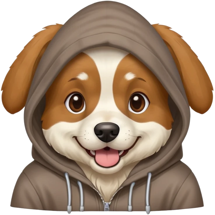 Dog wit hoodie  emoji