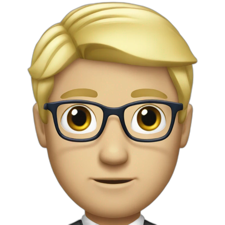 blond men lawyer blue eyes emoji