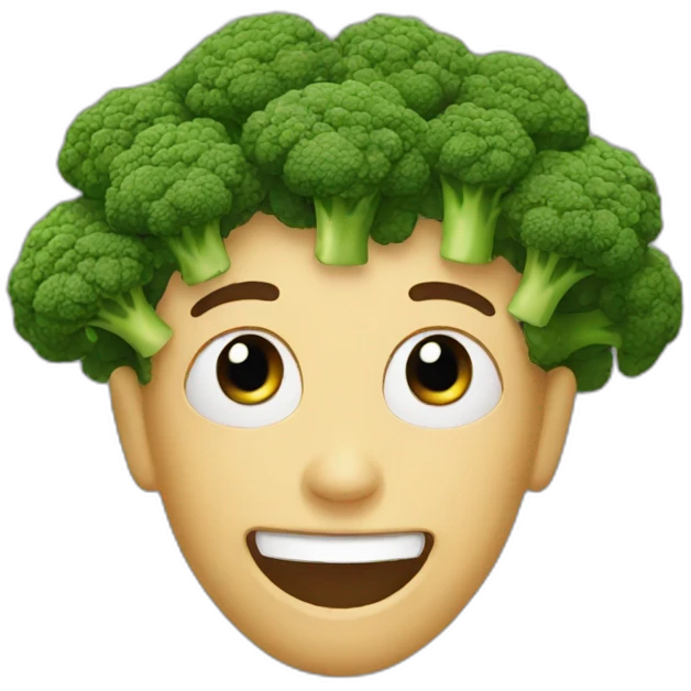 broccoli face emoji