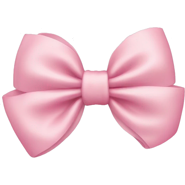Light pink bow emoji