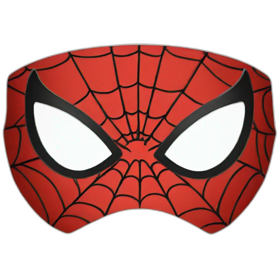 spiderman mask round emoji