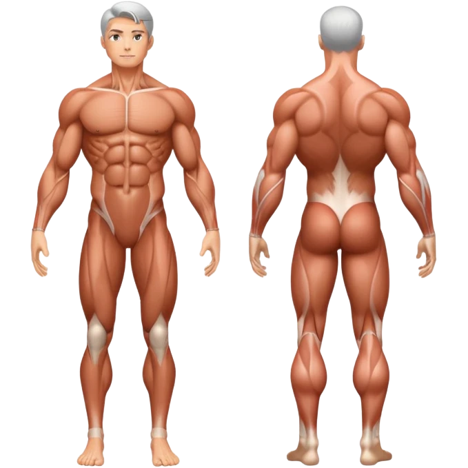 Full human body, anatomical figure, standing position emoji