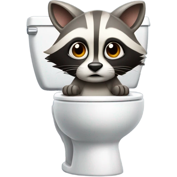 Animal on toilet emoji