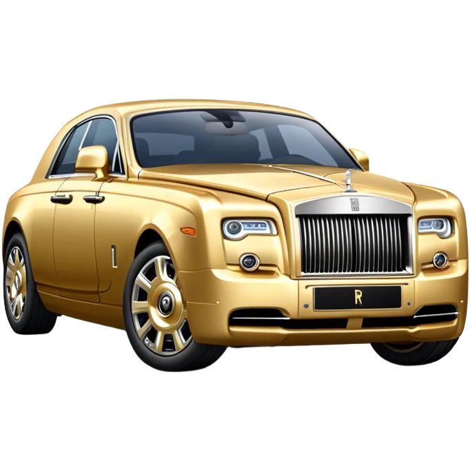 Gold rolls Royce  emoji