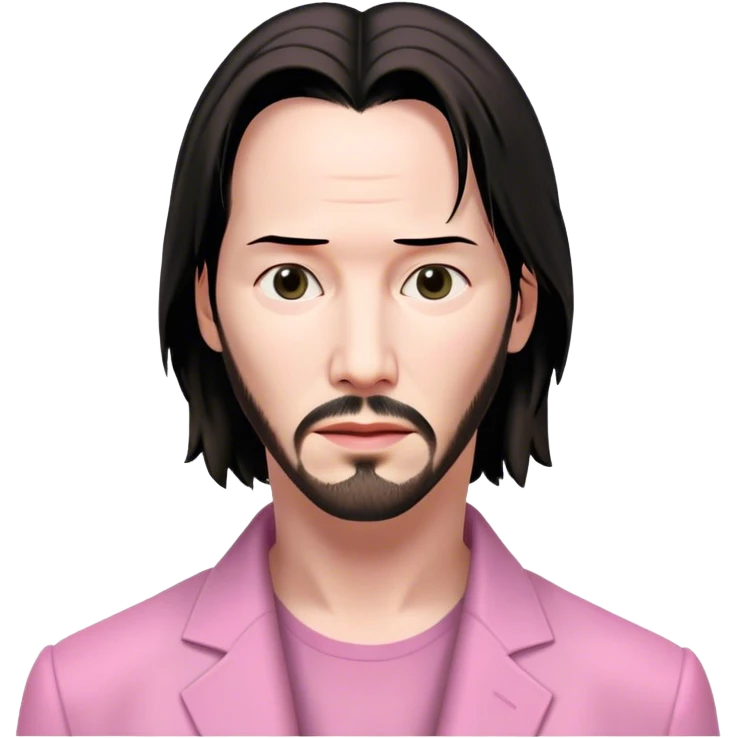 Keanu Reeves Neo Matrix pink emoji