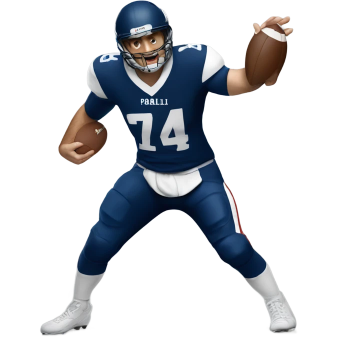 Adam Pally dancing in a football uniform  emoji