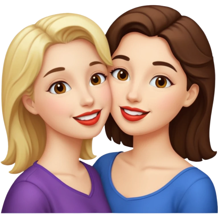 Kissing lesbian emoji