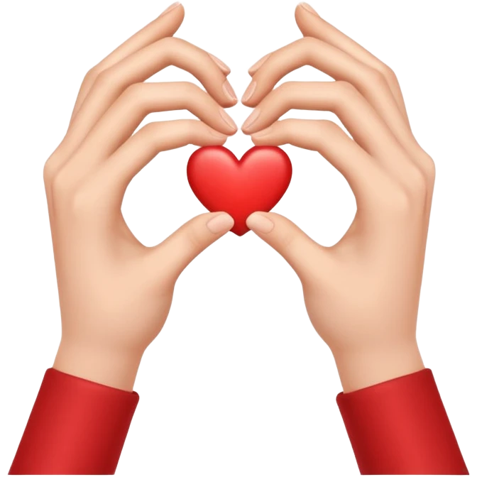 Kalp yapan eller emoji