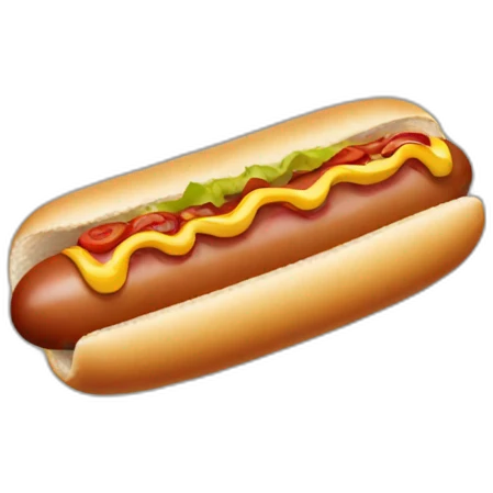 Hot dog emoji