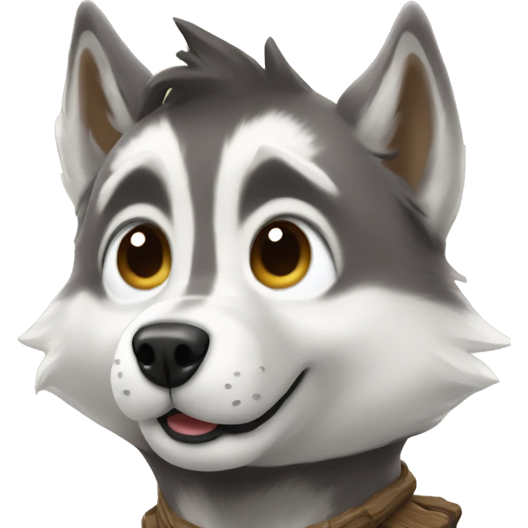 Husky that looks like Groot emoji