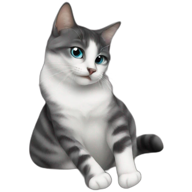 calm cat staring at camera emoji