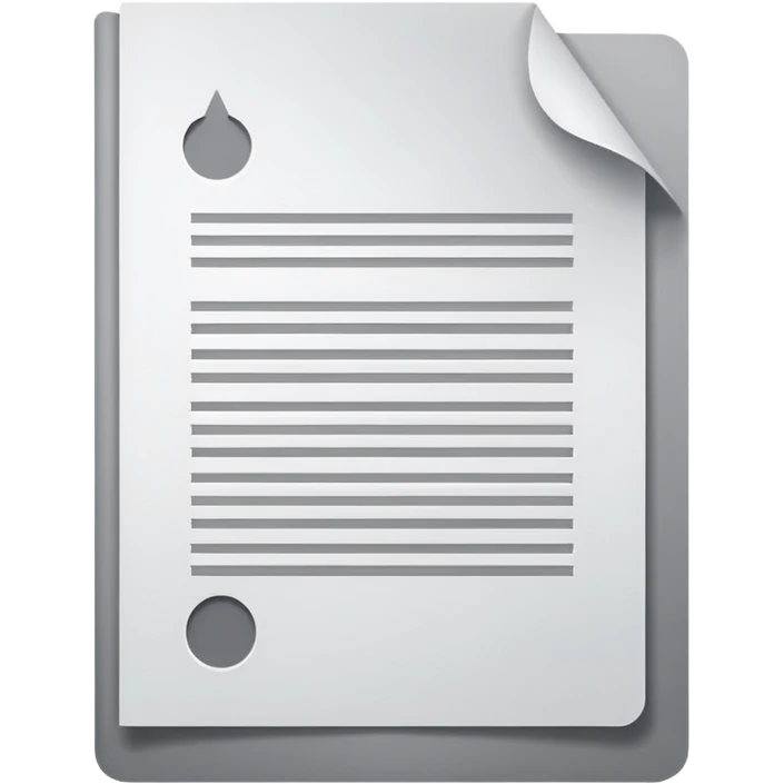 emoji for 'import', a document or file being brought in, simple and modern look emoji