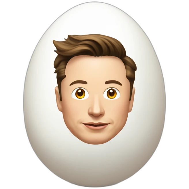 elon musk as an egg emoji