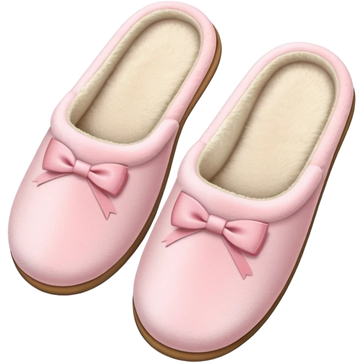 Light pink luxury slippers emoji