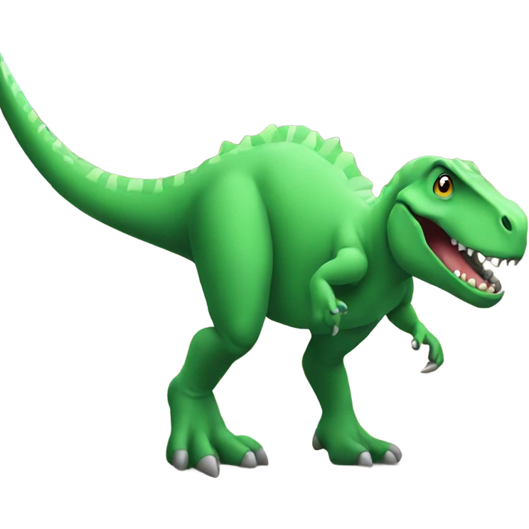 Dinosaur stepping on house   emoji
