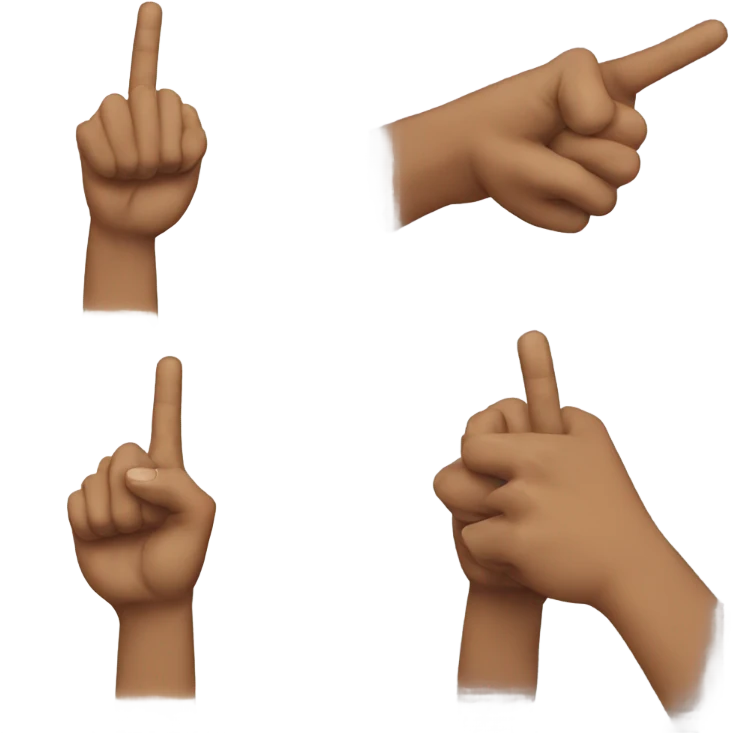 Actual finger guns emoji