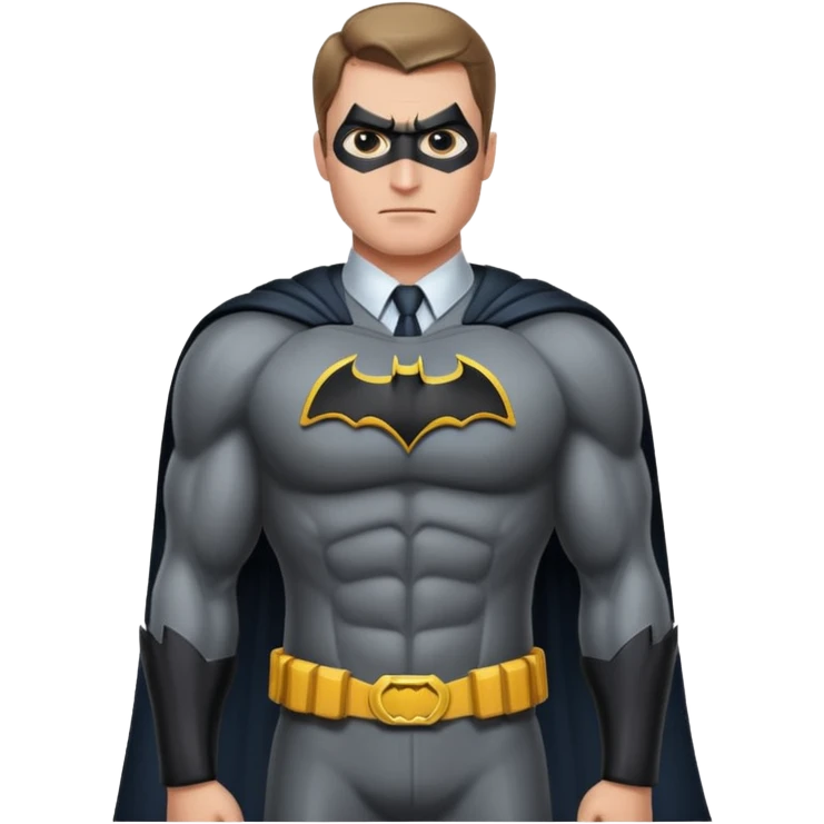 caucasian batman standing emoji