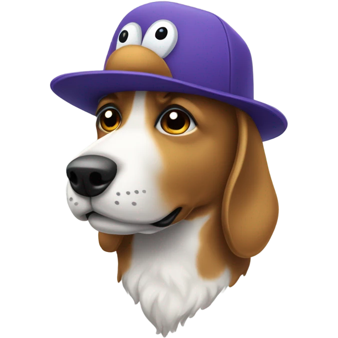 Perro con gorro emoji
