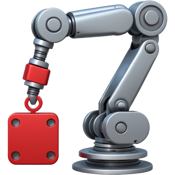 robot arm which is picking block emoji
