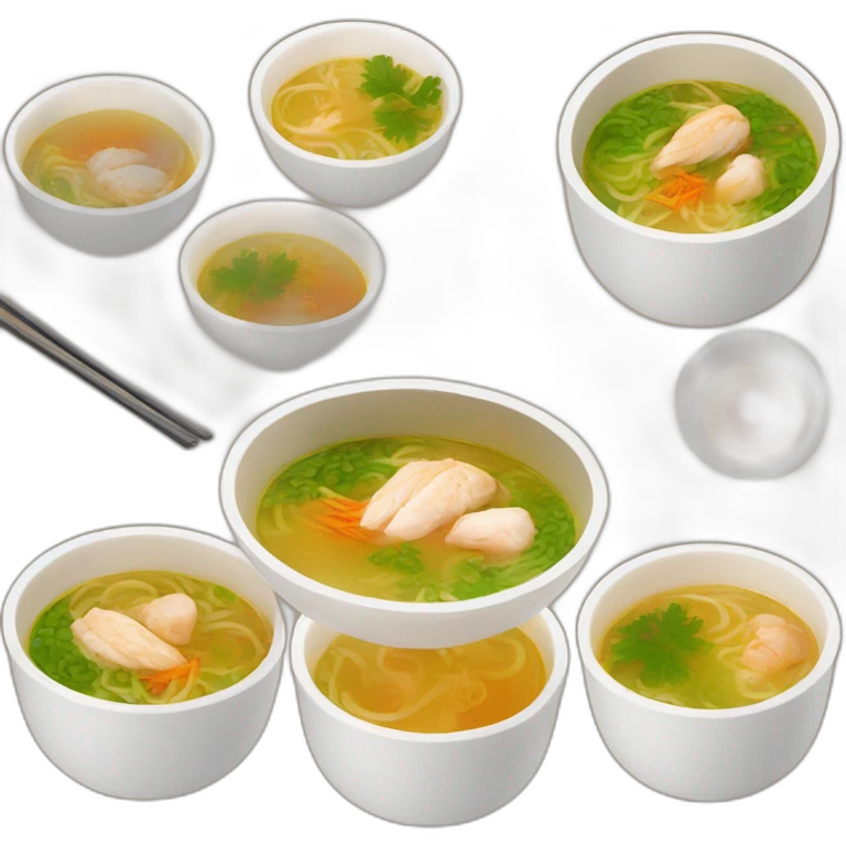 Soupe pho au poulet emoji