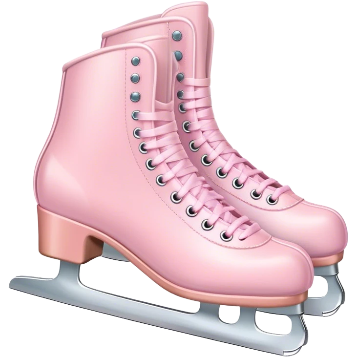 pastel pink ice skates emoji
