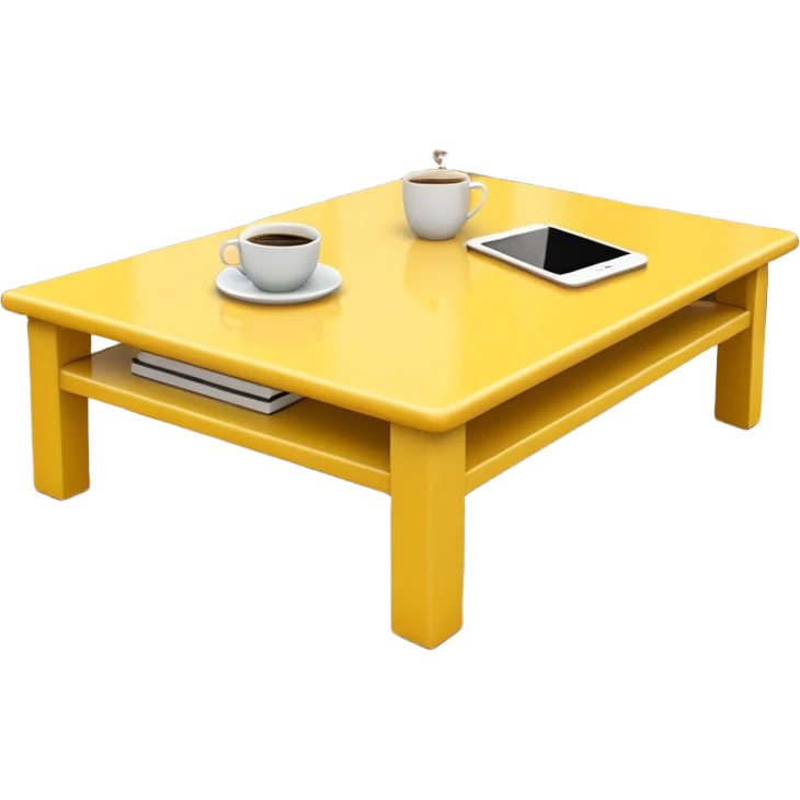yellow coffe table
 emoji