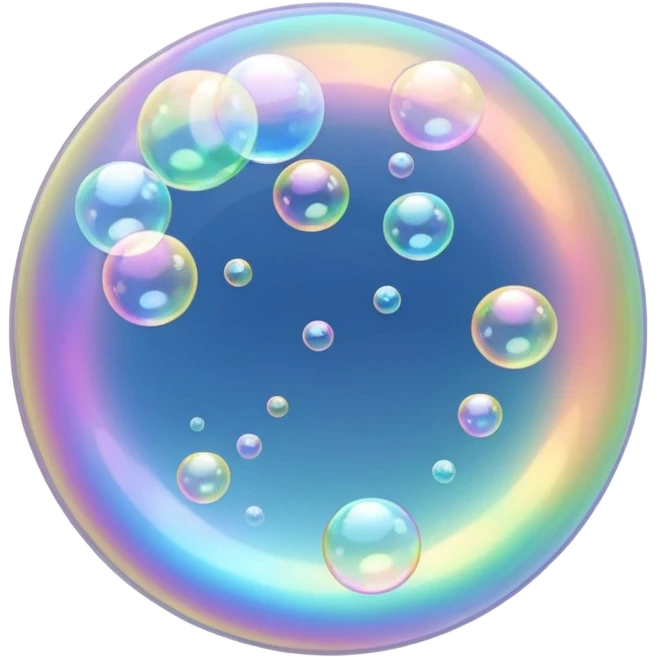 y2k dreamy soap bubbles emoji