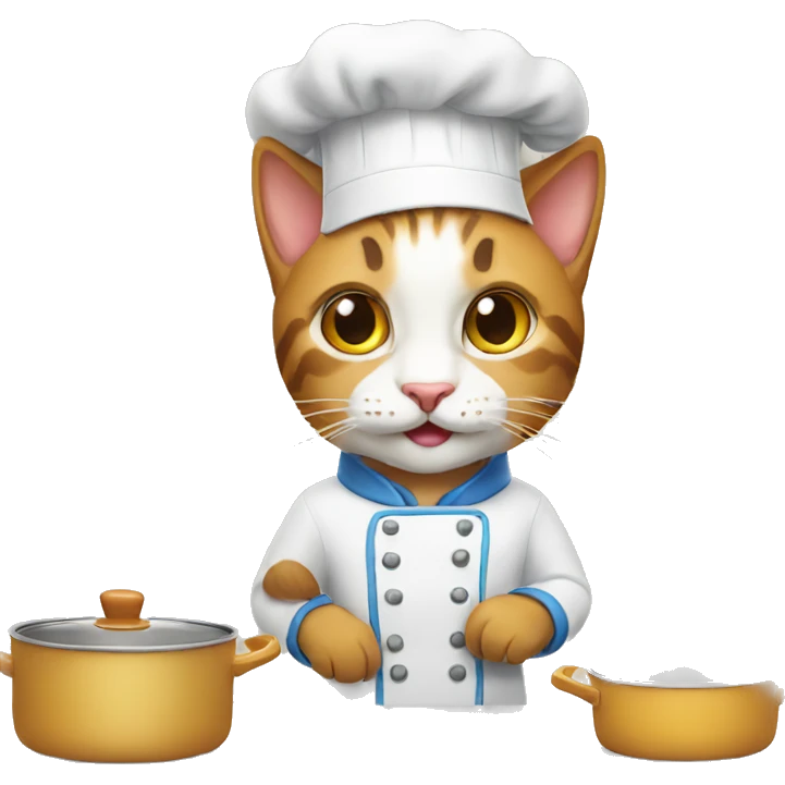Cat cook emoji