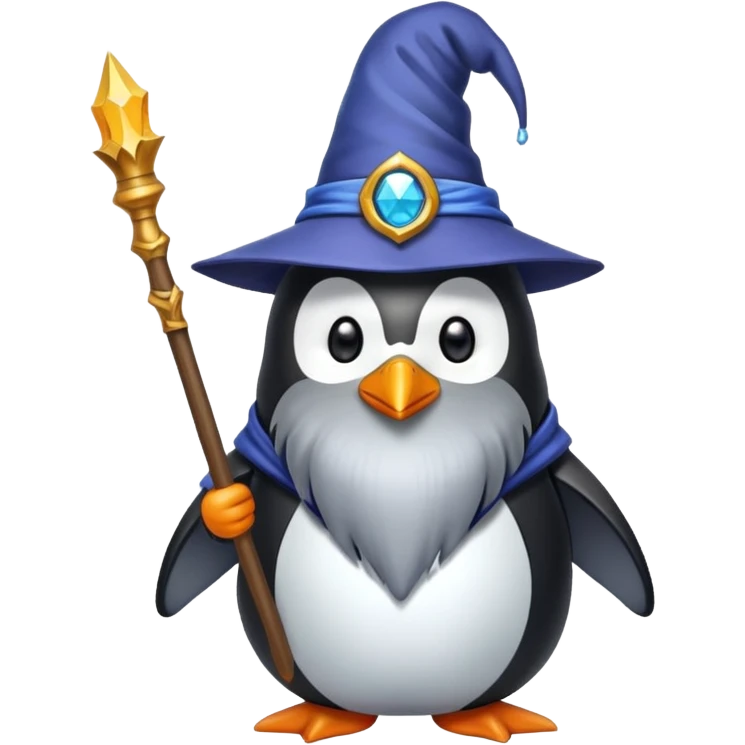 Penguin Wizard emoji
