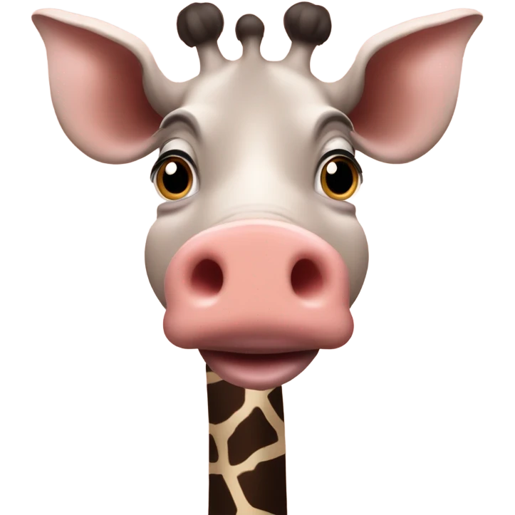 Pig as a giraffe  emoji