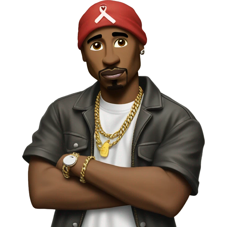 2Pac holding up Westside hand sign  emoji